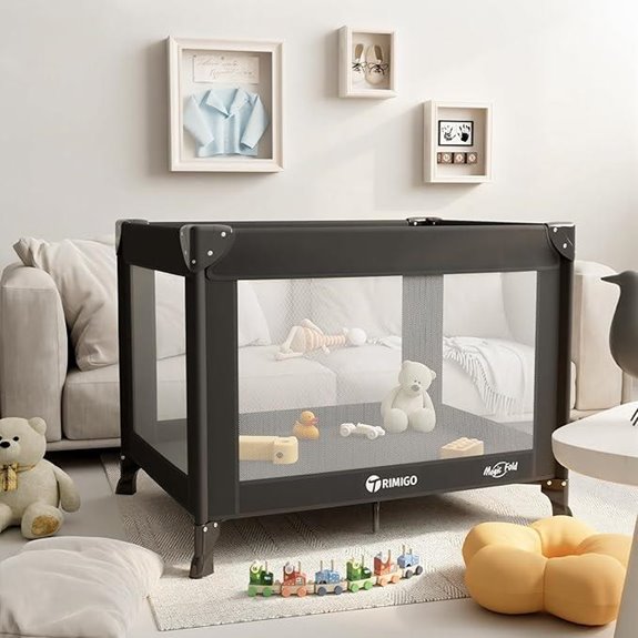 Portable Baby Travel Crib & Playpen with Mattress