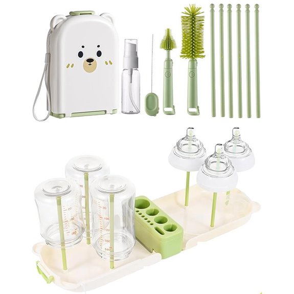 Travel Bottle Cleaning Kit with Organizer