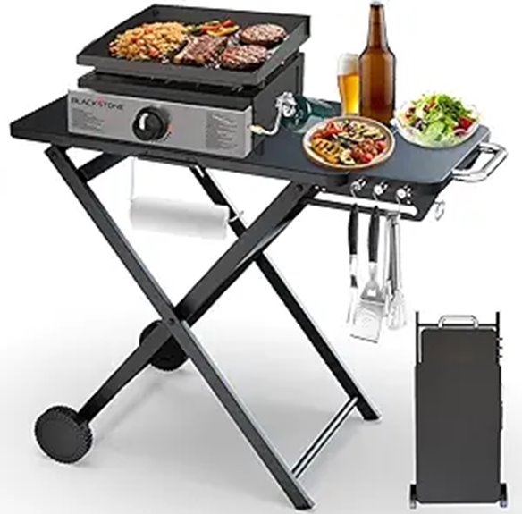 Foldable Grill Table for Blackstone Ninja Ooni and Camping