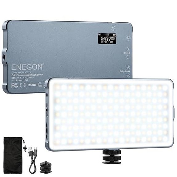 ENEGON 4000mAh LED Video Light for Cameras