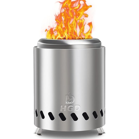 HGD Smokeless Tabletop Fire Pit with Carry Bag
