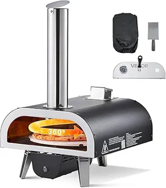 VEVOR Wood-Fired Portable Pizza Oven with Accessories