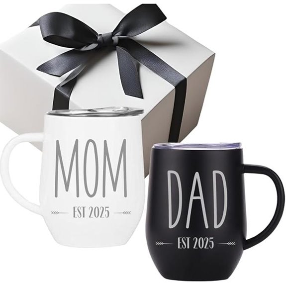 Pregnancy Gift Set for Expecting Parents Stainless Tumblers