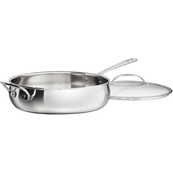 Cuisinart PureClad™ Triple Ply Stainless Steel 5.5 Qt. Saute Pan w/Cover