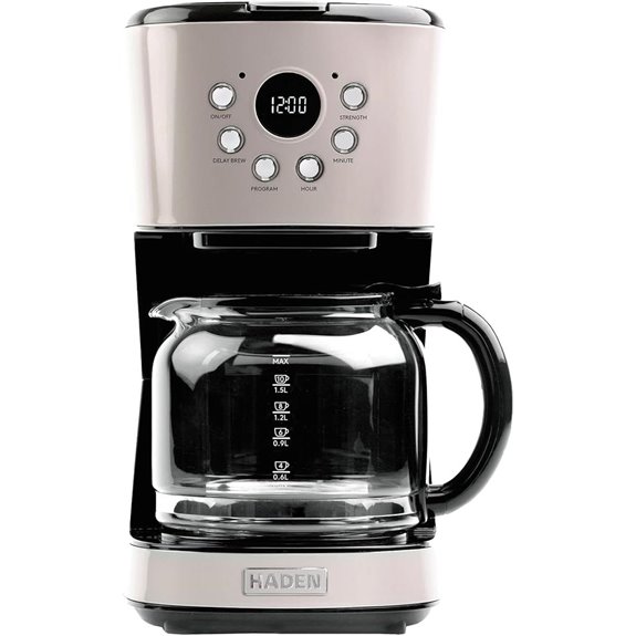 Haden 12-Cup Programmable Coffee Maker with Filters