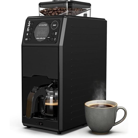 Programmable 5-Cup Coffee Maker with GrinDer