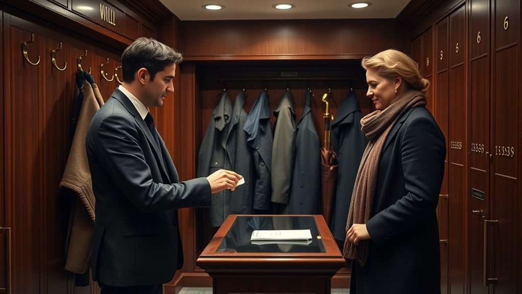 proper coat check procedures