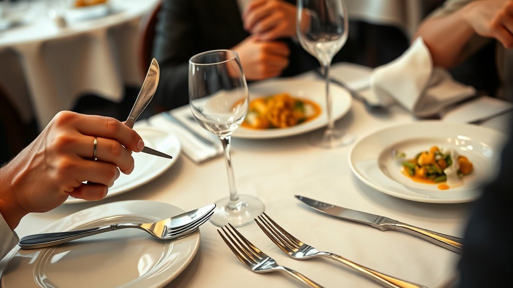 proper table manners and posture