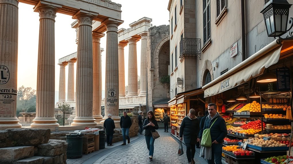 quiet athens neighborhood exploration