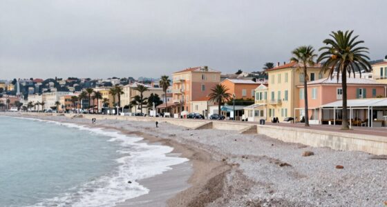 quiet winter french riviera