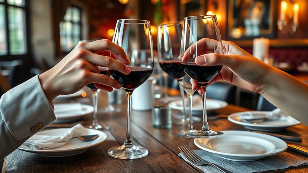 raise glasses with grace