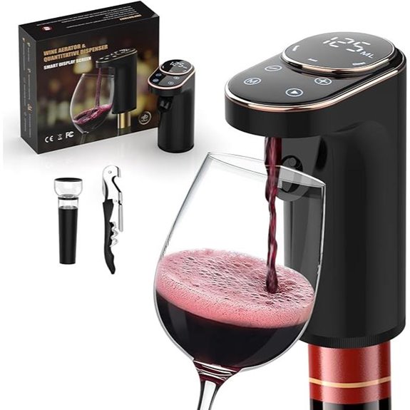 Electric Wine Aerator with Rechargeable Dispenser