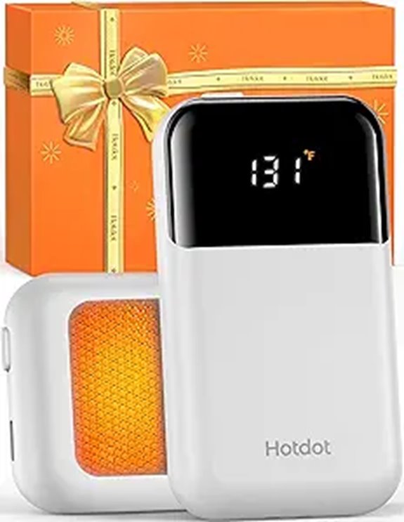 Hotdot Rechargeable Hand Warmers with Heat Levels