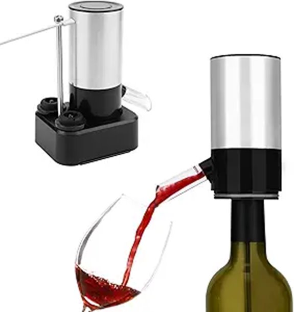 KITCHENDAO Rechargeable Electric Wine Aerator and Dispenser