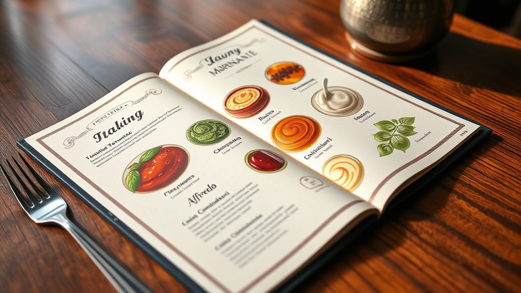 recognize classic italian sauces