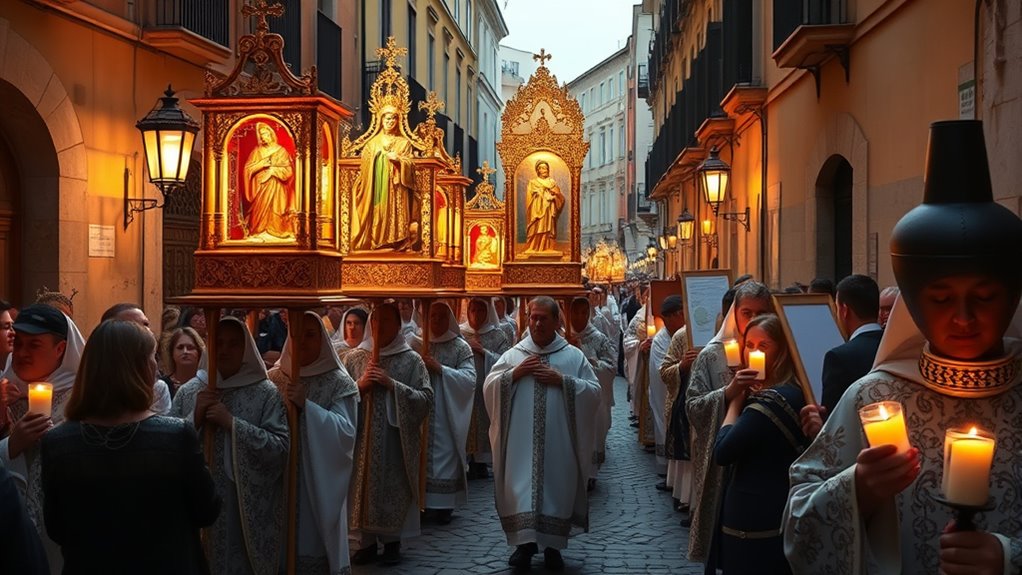 religious floats music devotion