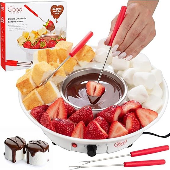 Electric Fondue Maker with Removable Tray