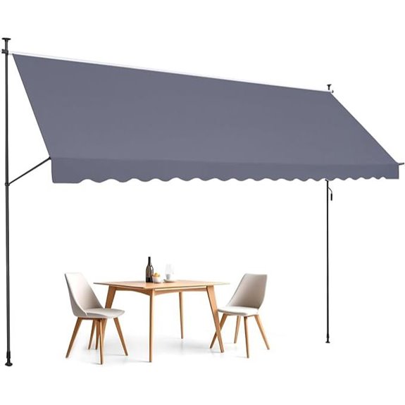 VEVOR 178 x 47 Retractable Patio Awning