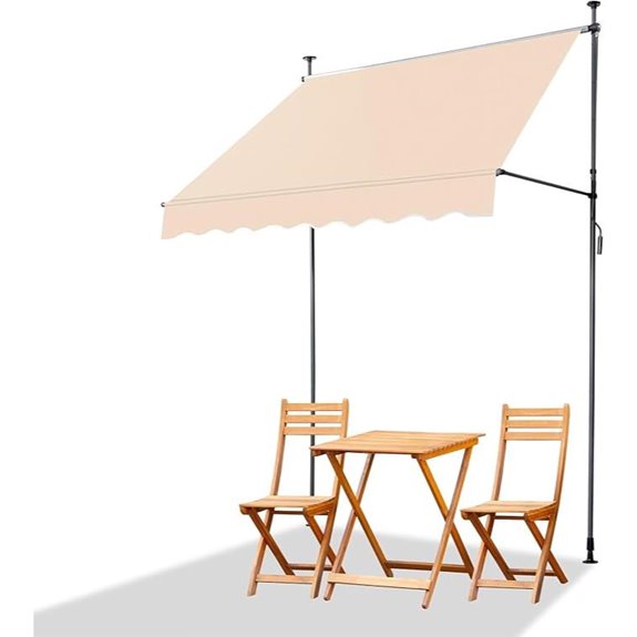 VINGLI Retractable Patio Awning with UV Protection