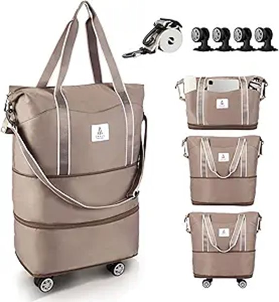 Arxus Rolling Duffle Bag with Detachable Wheels