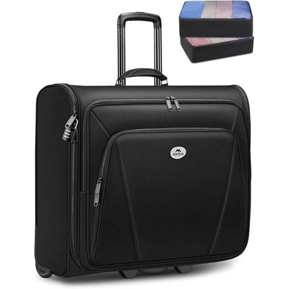 Matein Rolling Garment Bag with Laptop Compartment