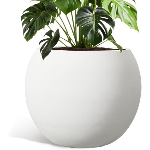 Large Round Indoor/Outdoor Planter with Drainage