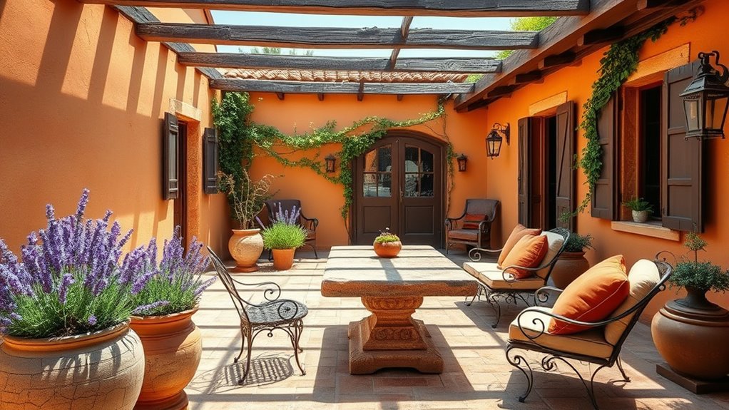 rustic earthy mediterranean materials