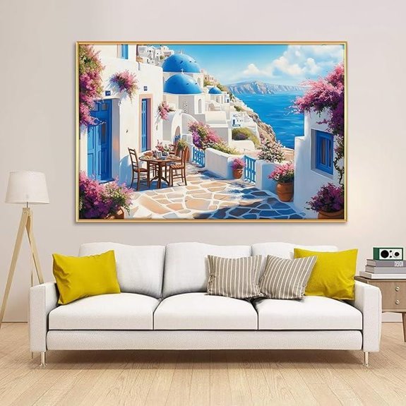 Glethua Santorini Greece Canvas Wall Art