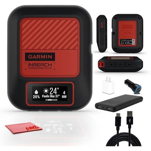 Garmin inReach Messenger Plus Satellite Communicator Bundle