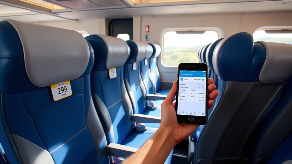 secure seats on busy trains