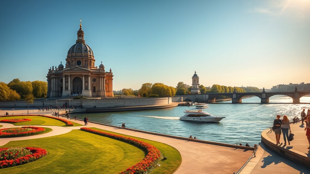 seine river garden walk