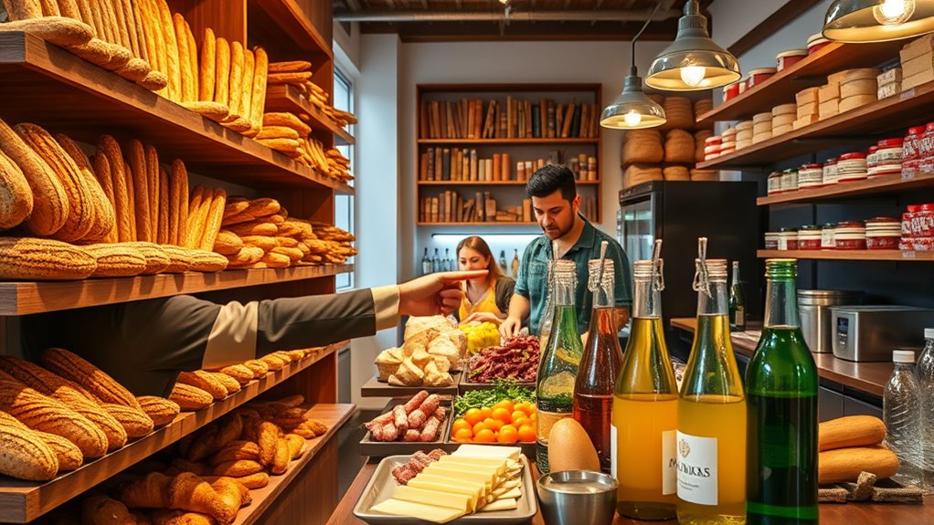 select bread fillings beverage