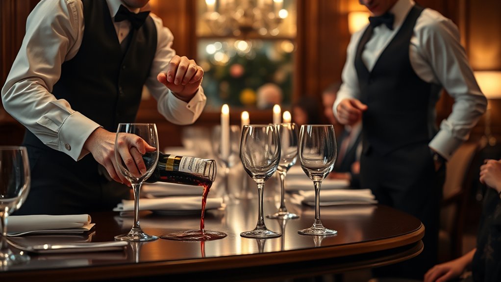 serve with politeness first