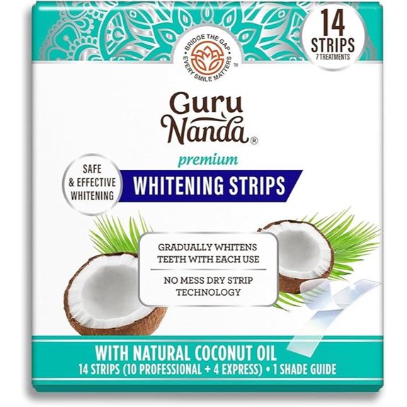 GuruNanda Teeth Whitening Strips - 7-Day Brightening Treatment