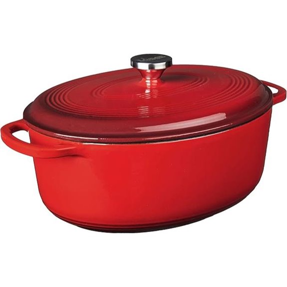 Lodge 7 Quart Enameled Cast Iron Dutch Oven
