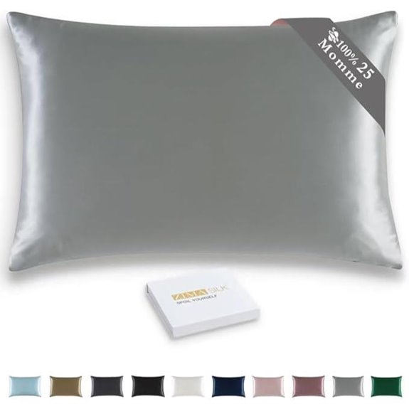 ZIMASILK 25 Momme Mulberry Silk Pillowcase (20x26)