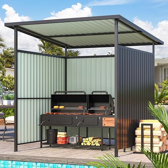 AECOJOY 6x6 Grill Gazebo for Outdoor Patio