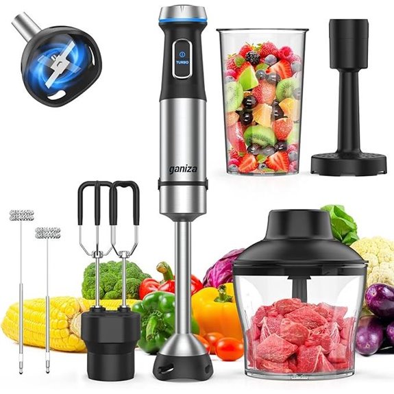 Ganiza 6-in-1 Immersion Hand Blender with Accessories