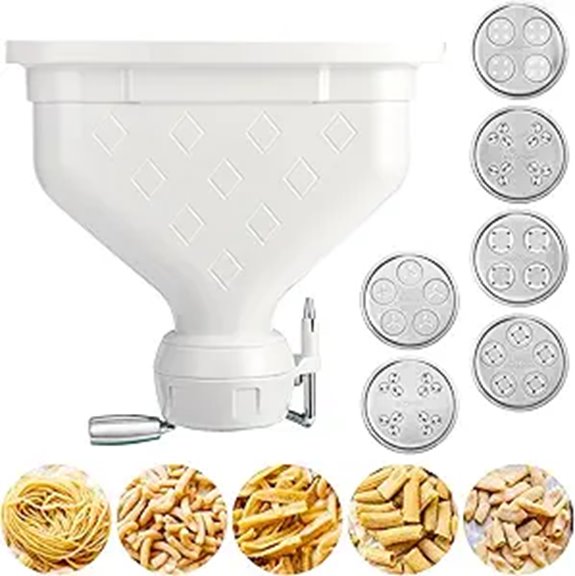 6-Piece Pasta Attachments for KitchenAid Mixer