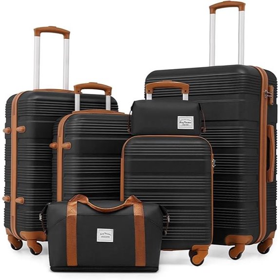 LONG VACATION 6-Piece Hard Shell Luggage Set