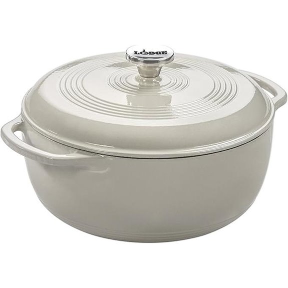 Lodge 6-Quart Enameled Cast Iron Dutch Oven