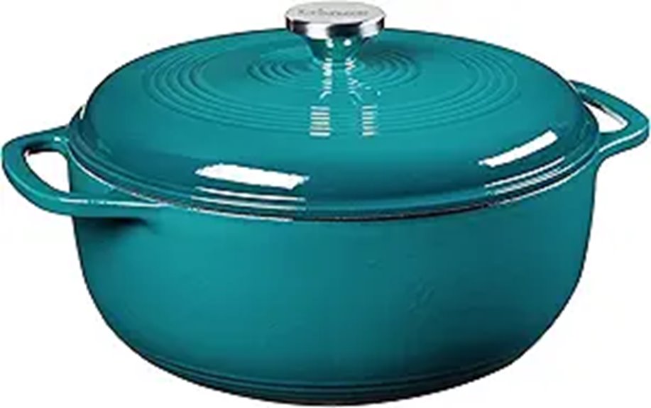 Lodge 6-Quart Enameled Cast Iron Dutch Oven