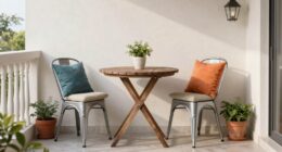 small balcony outdoor dining