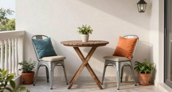 small balcony outdoor dining