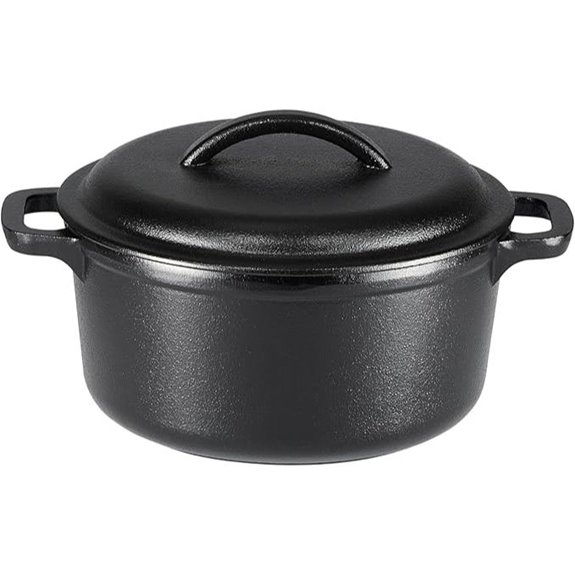 Amazon Basics 2-Quart Cast Iron Mini Dutch Oven
