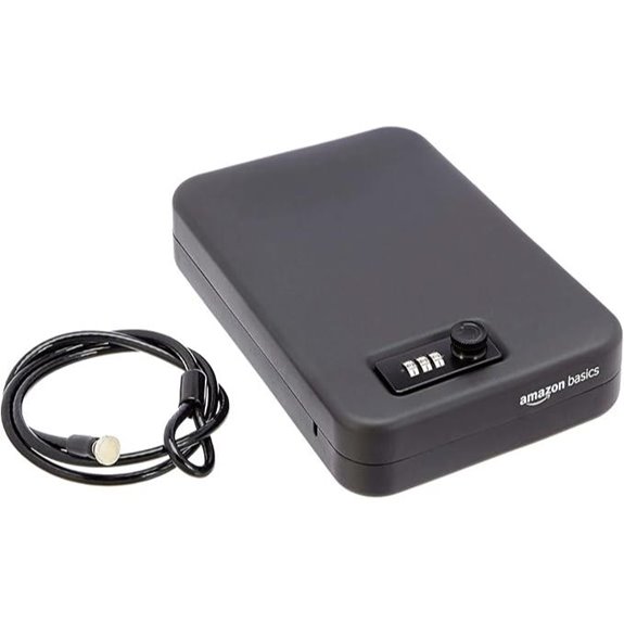 Amazon Basics Small Lock Box Safe with Code