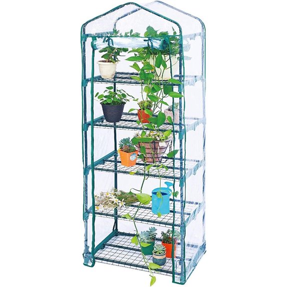 Worth Garden 5-Tier Mini Greenhouse with Cover