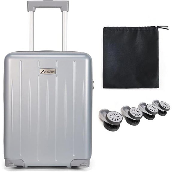 18-inch TSA Approved Carry-on Luggage with Wheels