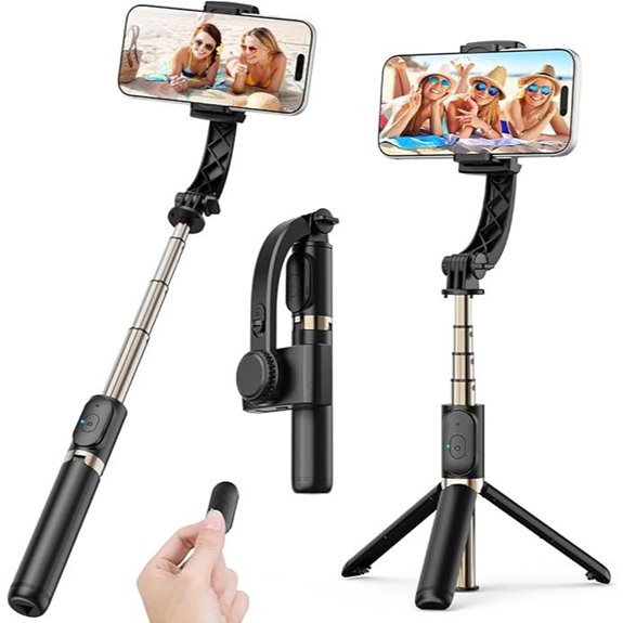 1-Axis Smartphone Gimbal with Extendable Tripod