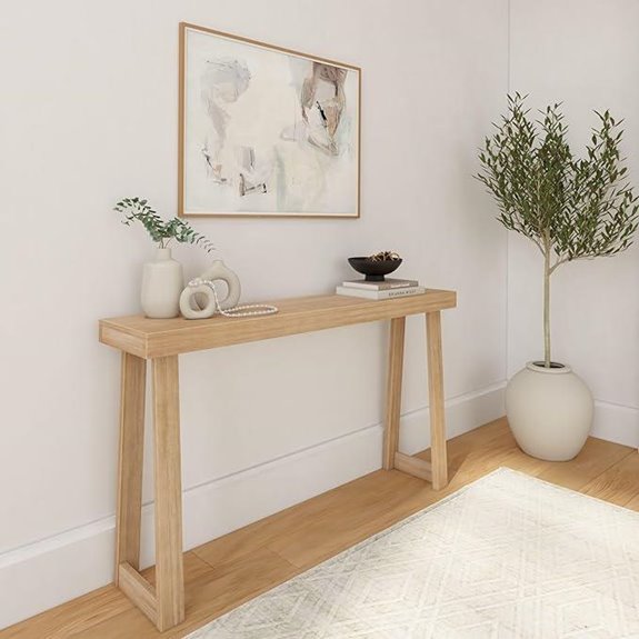 Plank+Beam 56-Inch Solid Wood Console Table